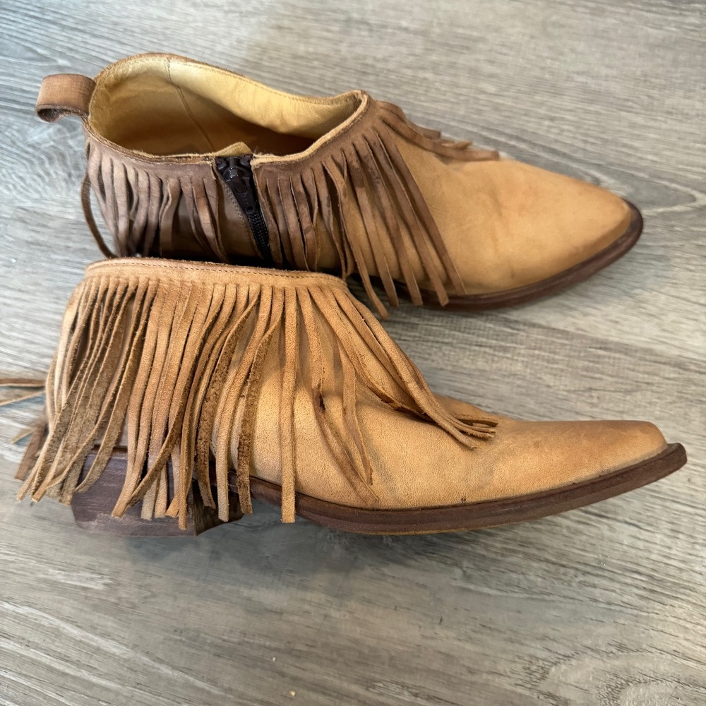 Free People Fringe Boots